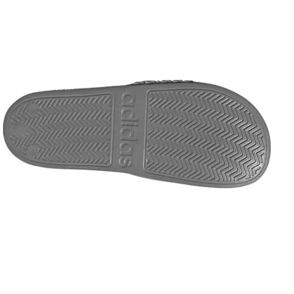 NEW adidas‎ Adilette Shower Men's Slide Sandal Gray White Size 7